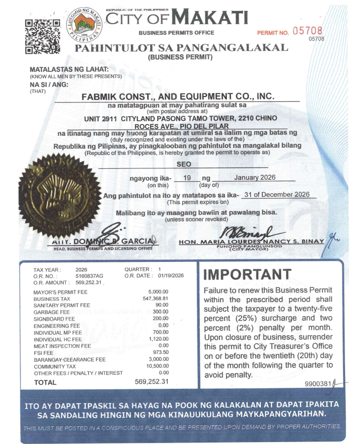 Business permit